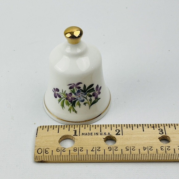 Danbury Mint Illinois Native Violet Official State Flower Bell Collection‎ - Picture 4 of 5